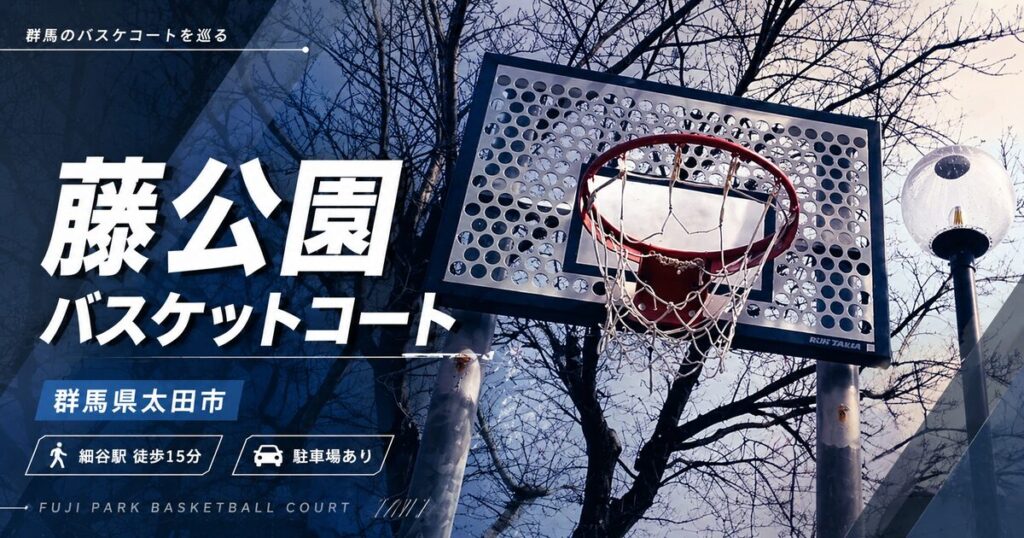 【群馬県内でバスケットコートがある公園】藤公園