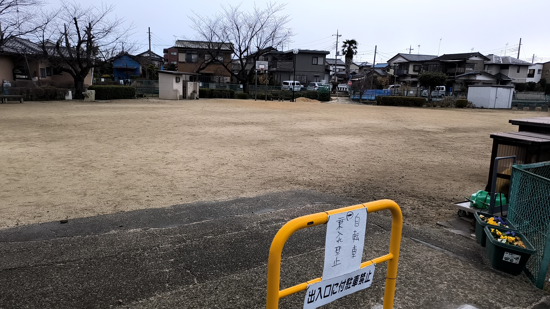 藤公園 バスケットコートまでの道筋