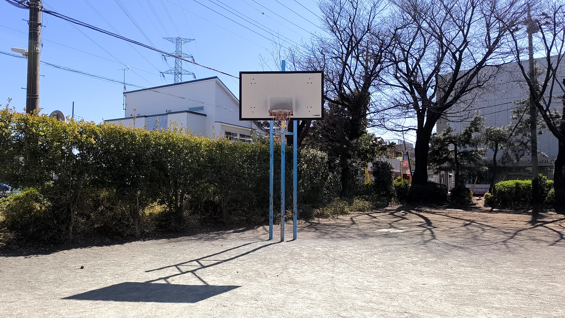 中山公園のバスケットコート