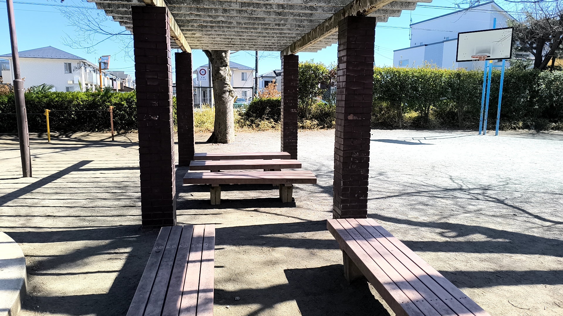 中山公園の休憩所