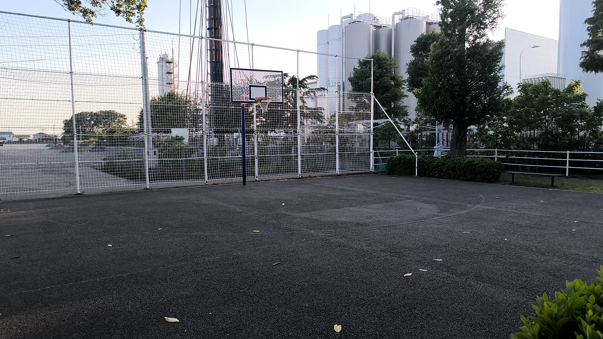 大新田公園のバスケットゴール