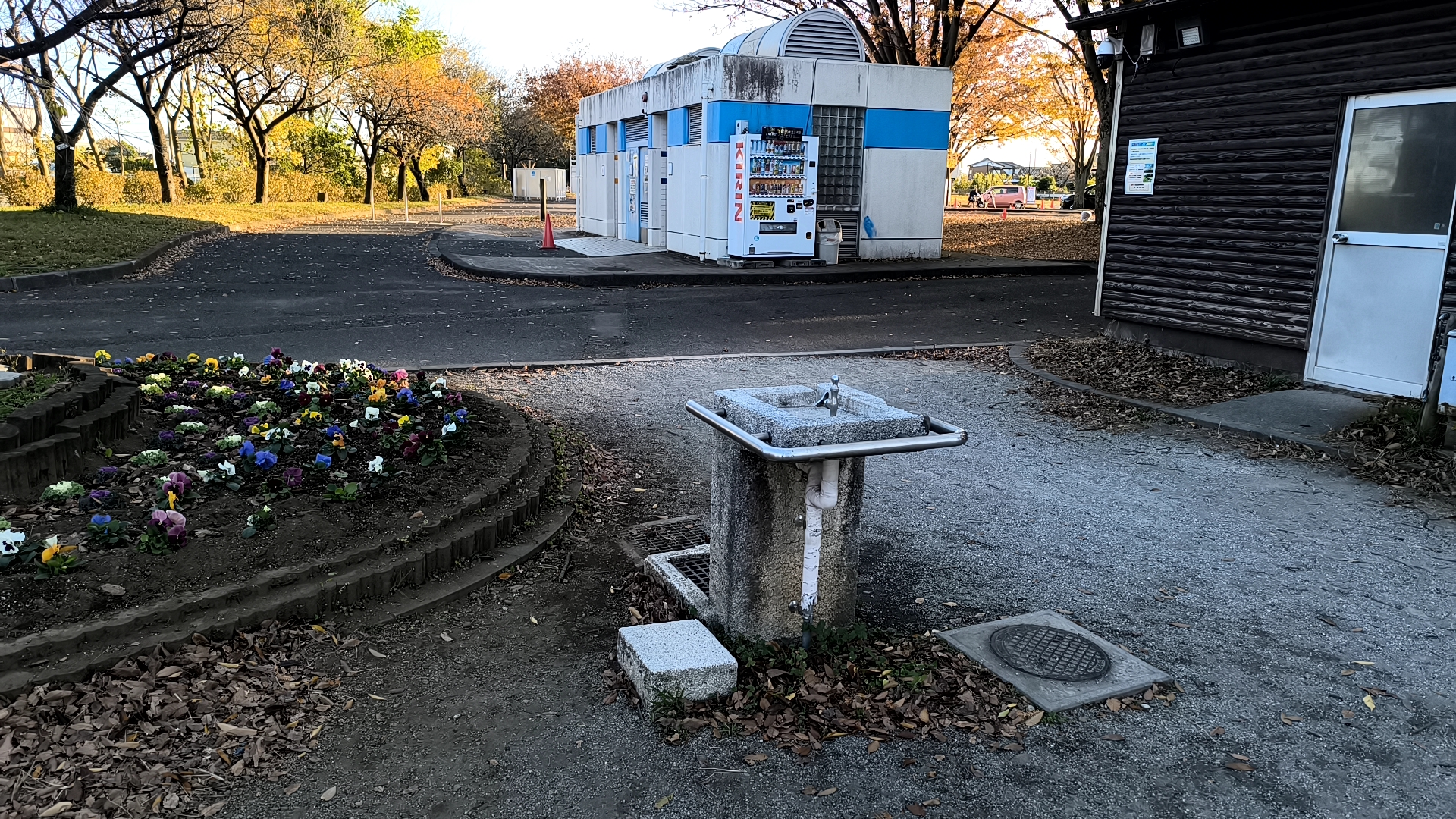 川越公園の水飲み場